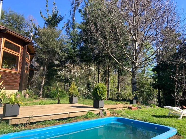 Venta de cómoda y acogedora casa en parcela - 08 casa domo geodesico pucon piscina
