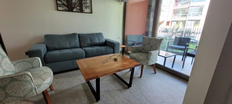 Departamento amoblado de 2 dormitorios y 2 baños - Departamento 2d2b pucon piscina 07 living sofa sillones